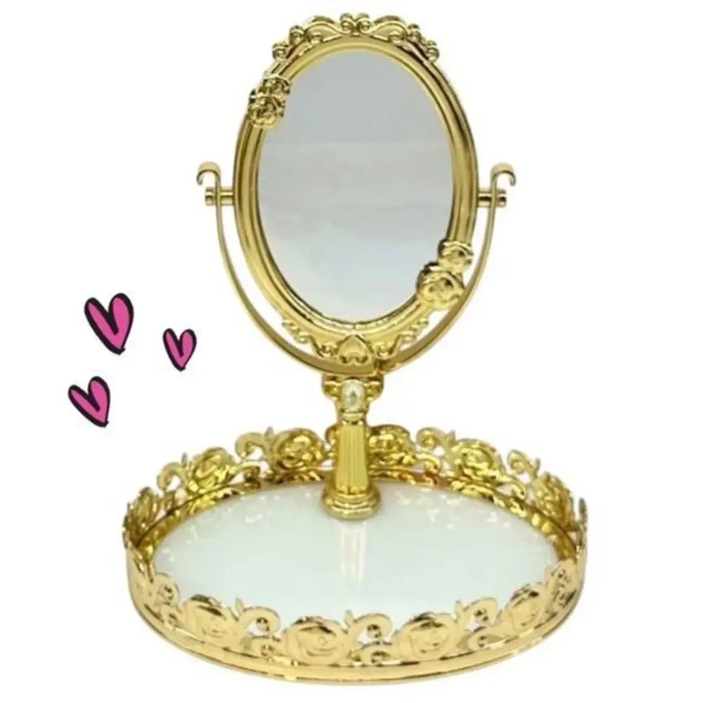 Disney x Bath & Bodyworks Belle Gold Rose Princess Makeup Mirror